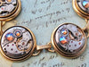 Steampunk Jewelry Bracelet - In the Works - Steampunk watch parts bracelet - Charm Bracelet