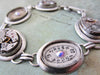 Steampunk Jewelry Bracelet - In the Works - Steampunk watch parts charm bracelet