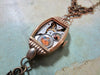 Steampunk Pendant -  Dragonfly  - Steampunk Pendant made with real vintage pocket watch parts