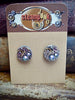 Steampunk Stud Earrings with Mechanical Watch Movements and Real Swarovski crystals, Steampunk Earrings