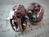 Steampunk Stud Earrings with Mechanical Watch Movement, Steampunk Earrings , Steampunk jewelry