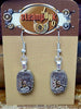 Jeweled Watch movement earrings  - Steampunk Earrings - Watch Movements -  Repurposed art