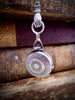 Steampunk Locket Necklace Double locket Necklace Vintage Watch Movement Victorian Antique silver Locket Pendant  Emerald Swarovski crystals