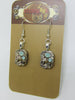 Steampunk watch earrings - Almost Time  - Steampunk Earrings - Teal Opal Swarovski Crystals - Repurposed art