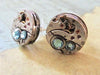 Steampunk Stud Earrings with Mechanical Watch Movement, Steampunk Earrings , Steampunk jewelry