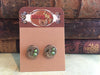 Steampunk Stud Earrings with Mechanical Watch Movement, Steampunk Earrings , Steampunk jewelry Peridot