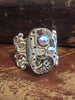 Back in time XI- Steampunk Ring - Repurposed recycled beautiful timepiece watch movement ring Borealis Swarovski crystals