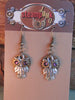 Steampunk owl earring , Steampunk earrings , Owls , Amethyst Birthstone