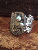 Back in time XI- Steampunk Ring - Repurposed recycled beautiful timepiece watch movement ring Borealis Swarovski crystals