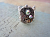 Steampunk Ring Statement Antique Silver Adjustable Watch Movement Ring  BOHO Steampunk Jewelry