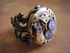 sphere- Steampunk Ring - Repurposed art