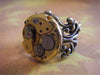 sphere- Steampunk Ring - Repurposed art