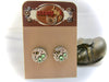 Steampunk Stud Earrings with Mechanical Watch Movement, Steampunk Earrings , Steampunk jewelry Peridot Birthstone August Birthday
