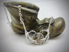 Silver claw pendant - Steampunk Jewelry - Unique jewelry for kids - Claw holding Vintage watch movements