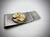 Money Clips for Men - Steampunk Jewelry - Gifts Under 25 - Vintage gold watch movement Money Clip - Gift for Man - Groomsmen