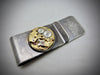 Money Clips for Men - Steampunk Jewelry - Gifts Under 25 - Vintage gold watch movement Money Clip - Gift for Man - Groomsmen