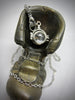 Nautical necklace watch movement - Steampunk Necklace - Diving Helmet with Vintage watch movement - antique silver pendant - gift for her