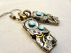Steampunk Jewelry - Aquamarine - March Birthstone - Drop - Dangle - Steampunk Earrings - Repurposed art