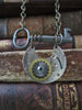 Steampunk Pendant - Time Keyper - Steampunk Necklace - Steampunk jewelry handmade real vintage skeleton key and pocket watch parts