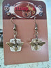 Steampunk Earrings with vintage Watch Dials, Faces Steampunk Earrings , Steampunk jewelry Bees  Birthday gift bee charms