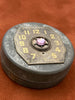 Steampunk Time Capsule - Vintage metal Tin - Light Amethyst - Keepsake box - watch parts tin - recycled - upcycled