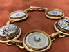 Steampunk Jewelry Bracelet - In the Works - Steampunk watch parts charm bracelet