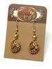 Steampunk ear gear - Bulova watch movement - Gold - Steampunk Earrings - Repurposed art
