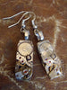 Gleam  III- Steampunk Earrings - Repurposed art