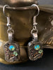 Steampunk earrings  Peridot shimmer Borealis Swarovski Crystals- Steampunk Earrings Vintage handmade watch parts jewelry