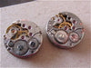 Steampunk Earrings - Orbit  -  Steampunk Jewelry made with real vintage watch parts