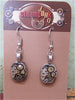 Citrine  - Steampunk Earrings - Repurposed art