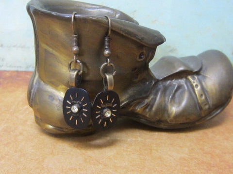 Steampunk earrings - Time piece - Steampunk jewerly made with real vintage watch parts