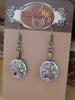 Steampunk ear gear - Peridot - Steampunk Earrings