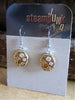 Steampunk ear gear - Ice - Steampunk Earrings - Repurposed art