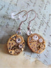 Steampunk ear gear - Ice - Steampunk Earrings - Repurposed art