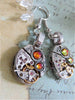 Steampunk ear gear - Volcano - Steampunk Earrings