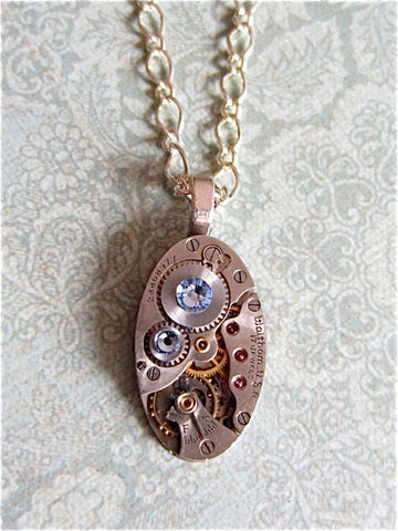 Steampunk Pendant - Celestrial - Steampunk Necklace - Upcycled jewelry