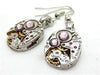 Steampunk earrrings  - Light Amethiyst - Hamilton - Steampunk jewelry
