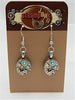 Blue Ice  - Steampunk Earrings - Repurposed art