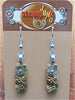 Steampunk - Oro Con Moto  - Steampunk Earrings - Repurposed art