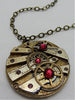 Steampunk Pendant - Time Lock - Steampunk Necklace- Steampunk jewelry made with real vintage Pocket watch parts