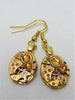 Steampunk ear gear - watch movement - Gold - Steampunk Earrings - Repurposed art